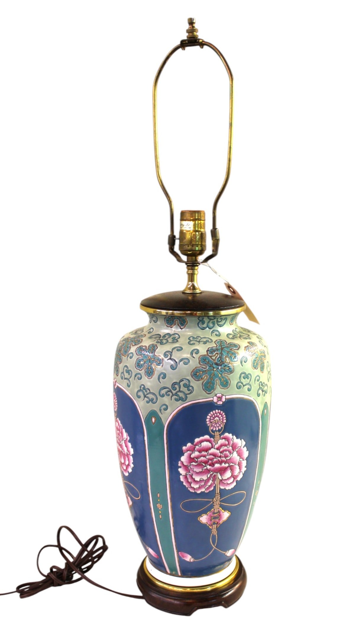Vintage Asian decorated lamp by Kaiser Kuhn Lighting (1 of 4)