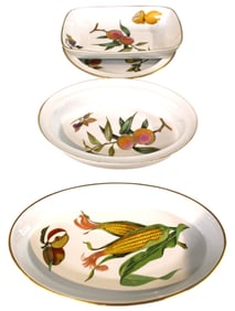 4 Royal Worcester Evesham serving bowls