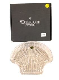 Waterford crystal shell shaped bowl in the original box