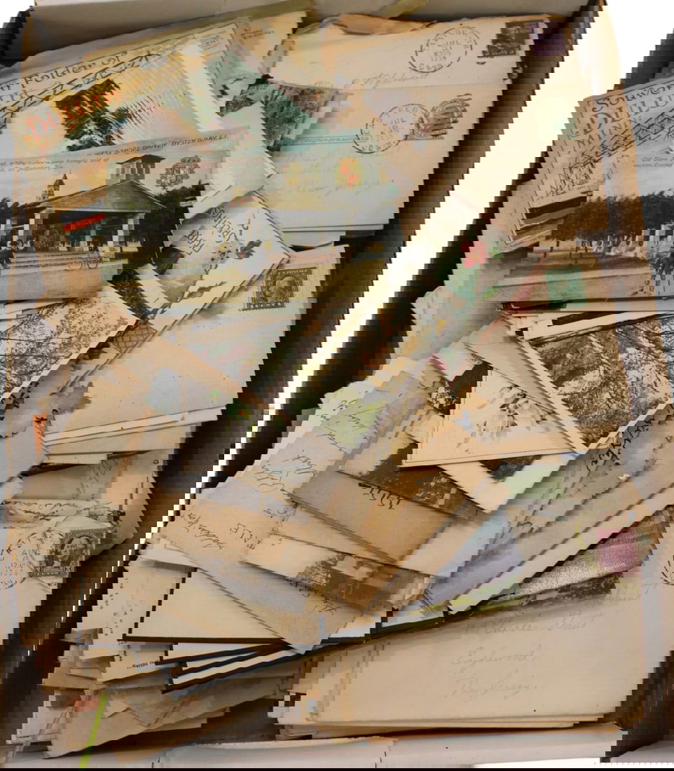 Box of Ephemera: letters, post cards, stamps & more (1 of 3)