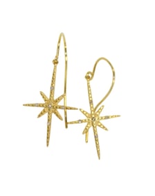 .11ct diamond dangle earring in 14kt yellow gold over s/s in gift box, 1.5" total