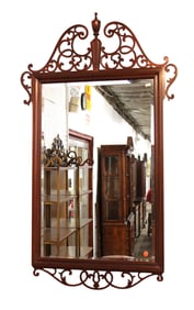 Pierce beveled glass chippendale mirror attr. Baker Furniture