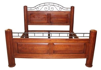 Bob Timberlake Lexington king size bed with scroll metal accents and rails