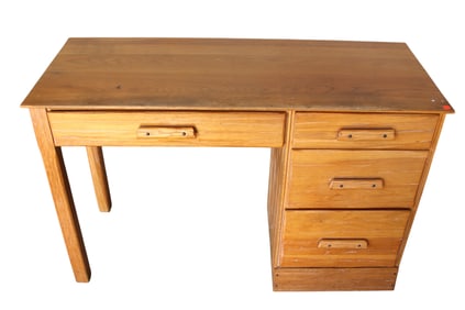 Vintage Ranch oak 4 drawer desk