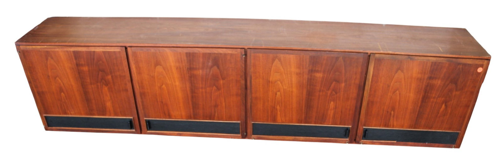 MCM danish walnut floating hanging 3 door bar (1 of 6)