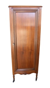 Semi antique walnut 1 door wardrobe