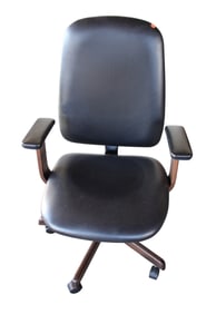 Leather style adjustable office chair