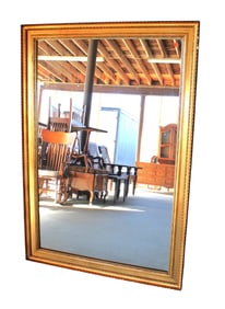 Vintage gold decorator mirror - hang both ways