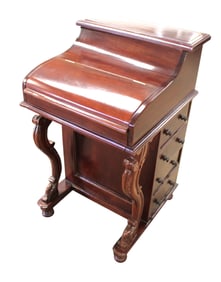 Davenport desk, interior, pop up hidden compartment
