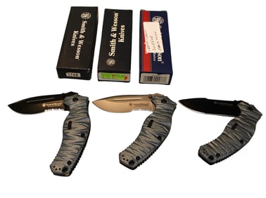 3 Smith & Wesson prototype extraction and evasion knives 174# swee3s swee2b