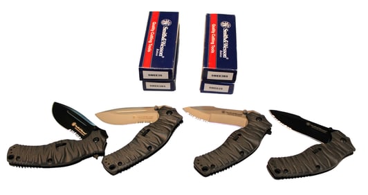 4 Smith & Wesson extraction and evasion knives swee3s swee2bs swee3bs swee2s