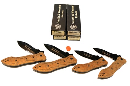 4 Smith & Wesson border guard knives swbgmcs swbgmc swbgcs swbgc