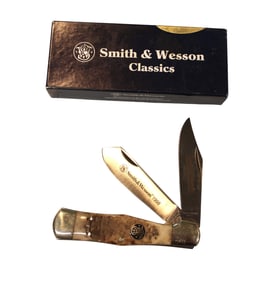 Smith & Wesson knife limited edition 40/500 1st production 1303 coke bottle brown crater with box