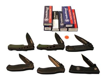 6 Smith & Wesson special ops knives sweu2 sweu1 swex2s swretb swa20 sw24-7bs