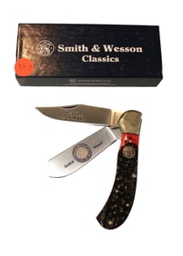 Smith & Wesson limited edition 704 saddle horn anniversary crater bone 1st run of 173/1000 with box