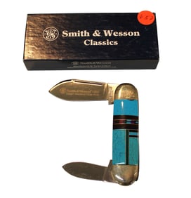 Smith & Wesson knife limited edition 1st production run 1996 351/500 #707 sun fish anniversary