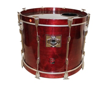 Premier England cherry bass drum #68904. 24" dia x 19"