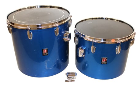 2 Premier blue drums #9393, #13574. 16x12 17x16