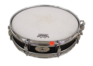 Pearl Piccolo black shell double head drum.  14x4