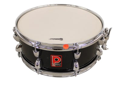 Premier double head black drum. 15x6.5