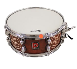 Premier double head drum with pentagram. 14x6