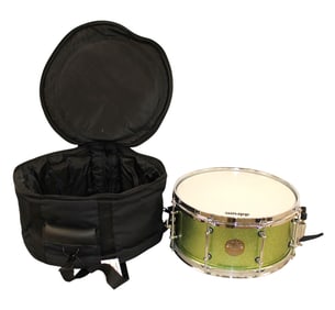 Dios Ddrum metallic green drum with soft case. 14x7