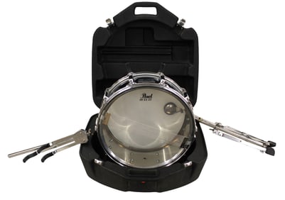 Pearl double steel head drum #941566 with extras and hard case