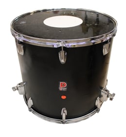 Premier double head black drum. 17x19