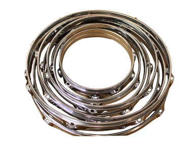 10 drum hoop rings: 2 8", 2 10", 2 12", 2 14", 2 16"