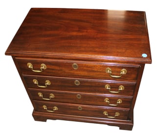 Henkel Harris solid mahogany 4 drawer nightstand