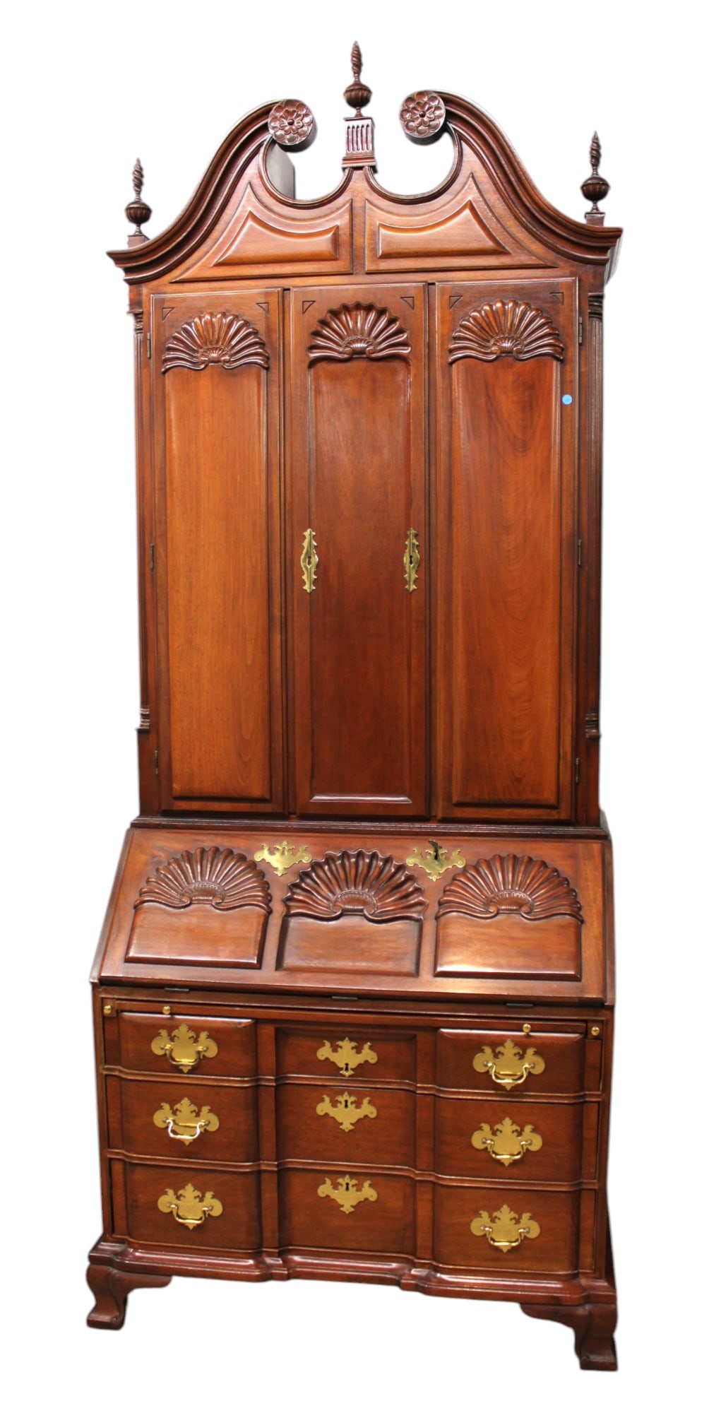 Harden Newport block front secretary bookcase (1 of 13)