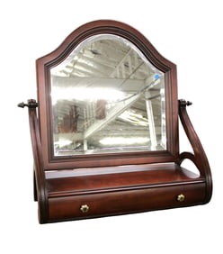 Like new Ethan Allen beveled dresser top mirror
