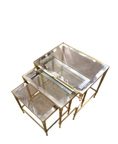 Jansen mid century modern nesting tables