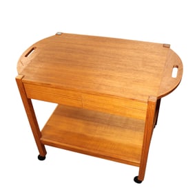 Nice mid century modern teak serving cart