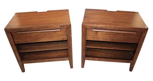 Pair mid century modern style nightstands