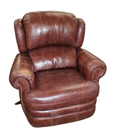 Lane leather oversized rocker recliner