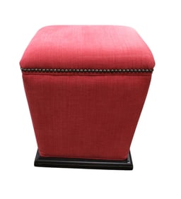 Earth Friendly upholstered ottoman, USA
