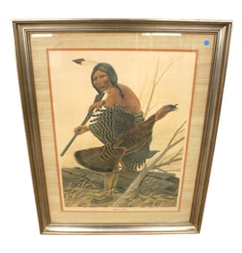 Mid Century sg. limited edition Wandering Brave print 64/1000