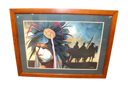Limited edition framed print signed 148/800