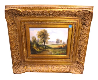 Signed oil on board artwork