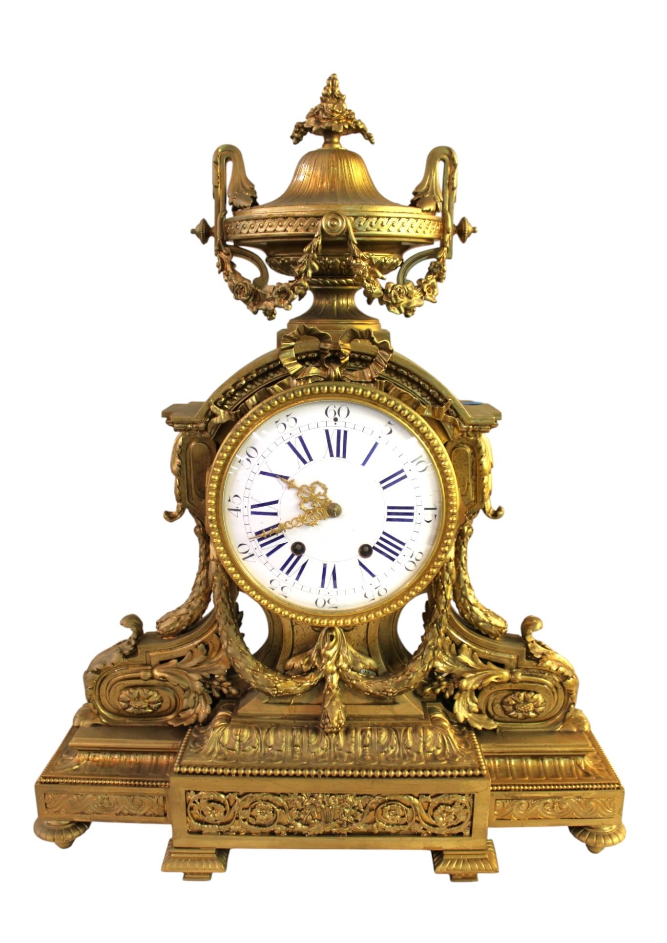 Fantastic antique french bronze ornate mantle clock (1 of 7)