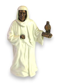 Minton The Sheikh porcelain figure with bronze face and hands