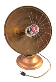 Semi antique Royal electric space heater in copper finish