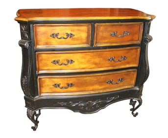 Carved decorator 2 over 2 chippendale style chest