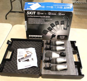 Samson Audio Five Piece Dynamic Drum Mic System