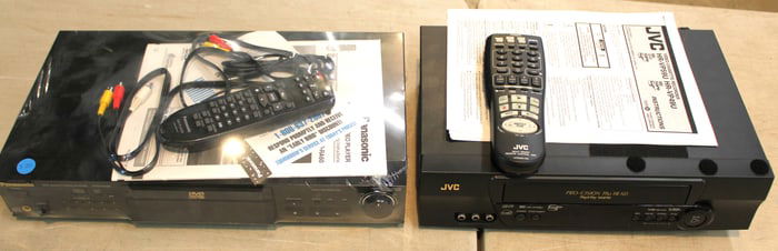 Panasonic DVD-RA60 with remote & JVC Pro-Cision 19 VCR