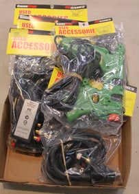 Selection of GameStop game accessories.