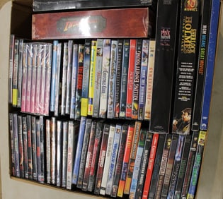 Approx. 61 mixed lot of DVD movies and series