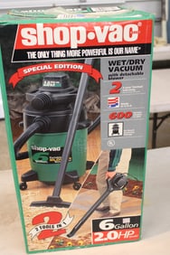New 2HP Shop Vac 6 Gallon with detachable portable blower