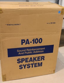 New Realistic PA-100 Speaker system- Reinforcement and Public Address